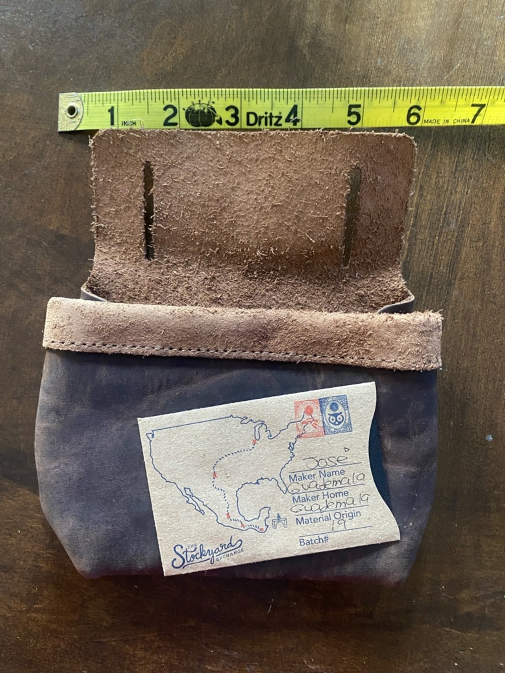 Handmade Dark Brown Leather Belt Bag by
